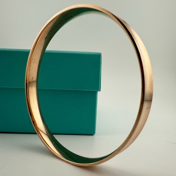 RARE Tiffany & Co. 1837 Rubedo Metal Bangle Bracelet: Hallmarked, Box & Pouch - Picture 9 of 9